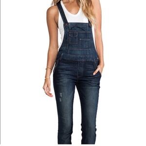 Free People Denim Overalls